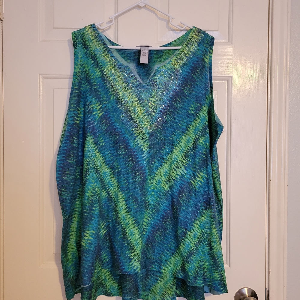 Catherines sleeveless top, 3X
